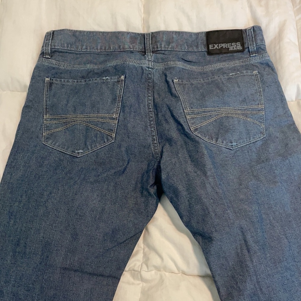 Men’s EXPRESS jeans 34/30 slim straight leg - Picture 3 of 3